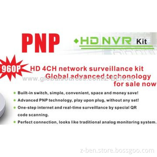HD NVR Video Kit, Advanced PNP Technology, Plug-and-plug Function